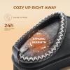 DREAM PAIRS Women’s Platform Slippers Genuine Suede Slip-on Warm FuzzyEasy Autumn Winter Fluffy Comfy Furry Shoes for Outdoor Indoor(Grey)