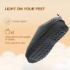 DREAM PAIRS Women’s Platform Slippers Genuine Suede Slip-on Warm FuzzyEasy Autumn Winter Fluffy Comfy Furry Shoes for Outdoor Indoor(Grey)