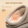DREAM PAIRS Women’s Platform Slippers Genuine Suede Slip-on Warm FuzzyEasy Autumn Winter Fluffy Comfy Furry Shoes for Outdoor Indoor(Sand)
