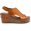 DREAM PAIRS Women’s Platform Wedge Sandals, Comfortable Peep-Toe Cork Casual & Dressy Summer Lightweight Shoes for All Day Wear(Tan)