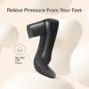 DREAM PAIRS Women’s Pumps Low Chunky Block Heel Dress Shoes Closed Round Toe Comfortable Heels(Black-pu)
