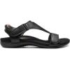 DREAM PAIRS Womens Sandals Arch Support T-Strap Orthopedic Flat Sandals Comfortable Summer Shoes(All Black)