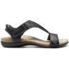 DREAM PAIRS Womens Sandals Arch Support T-Strap Orthopedic Flat Sandals Comfortable Summer Shoes(Grey)