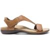 DREAM PAIRS Womens Sandals Arch Support T-Strap Orthopedic Flat Sandals Comfortable Summer Shoes(Tan)