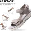 DREAM PAIRS Women’s Sandals Open Toe Lightweight Summer Shoes Walking Casual Outdoor(Grey)