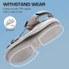 DREAM PAIRS Women’s Sandals Open Toe Lightweight Summer Shoes Walking Casual Outdoor(Grey)
