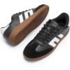 DREAM PAIRS Women’s Tennis Sneakers Walking Flat Low-Top Casual Lace-Up Comfortable Nia Fashion Sneakers Shoes(Black Multi)