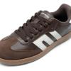 DREAM PAIRS Women’s Tennis Sneakers Walking Flat Low-Top Casual Lace-Up Comfortable Nia Fashion Sneakers Shoes(Brown)