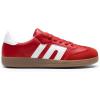 DREAM PAIRS Women’s Tennis Sneakers Walking Flat Low-Top Casual Lace-Up Comfortable Nia Fashion Sneakers Shoes(Red Multi)