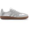 DREAM PAIRS Women’s Tennis Sneakers Walking Flat Low-Top Casual Lace-Up Comfortable Nia Fashion Sneakers Shoes(Silver Multi)