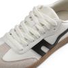 DREAM PAIRS Women’s Tennis Sneakers Walking Flat Low-Top Casual Lace-Up Comfortable Nia Fashion Sneakers Shoes(White/Grey/Black)