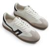 DREAM PAIRS Women’s Tennis Sneakers Walking Flat Low-Top Casual Lace-Up Comfortable Nia Fashion Sneakers Shoes(White/Grey/Black)