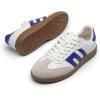 DREAM PAIRS Women’s Tennis Sneakers Walking Flat Low-Top Casual Lace-Up Comfortable Nia Fashion Sneakers Shoes(White/Purple)