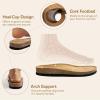 DREAM PAIRS Women’s Thong Slide Sandals with Cork Footbed Open Toe Adjustable Slip On Slippers Comfort Flat Sandals for Summer(Natural)