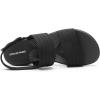 DREAM PAIRS Women’s Walking Sandals Lightweight Soft Footbed Low Wedge Comfort Indoor Outdoor Flat Sandals(All Black)