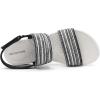 DREAM PAIRS Women’s Walking Sandals Lightweight Soft Footbed Low Wedge Comfort Indoor Outdoor Flat Sandals(Black)