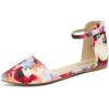 DREAM PAIRS Flapointed Women’s Casual D’Orsay Pointed Plain Ballet Comfort Soft Slip On Flats Shoes(Pink Floral)