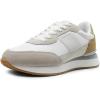 DREAM PAIRS Women Fashion Sneakers Walking Tennis Sports Athletic Comfortable Lightweight Running Lace Up Retro Classic Casual Sneaker(White/Green)