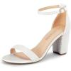 DREAM PAIRS Womens Chunkle(White-pearl)