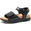 DREAM PAIRS Womens Hiking Sandals Arch Support Platform Orthopedic Sandals Comfortable Open Toe Walking Summer Shoes Lightweight Outdoor Athletic Sport Water Sandals(Black/Brown)