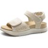 DREAM PAIRS Womens Hiking Sandals Arch Support Platform Orthopedic Sandals Comfortable Open Toe Walking Summer Shoes Lightweight Outdoor Athletic Sport Water Sandals(Beige)