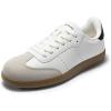 DREAM PAIRS Women’s Tennis Sneakers Walking Flat Low-Top Casual Lace-Up Comfortable Nia Fashion Sneakers Shoes(All White)