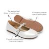 DREAM PAIRS Girls Mary Jane Dress Shoes Ballerina Flats for Wedding, Party (Toddler/Little Kid/Big Kid)(Ivory W)