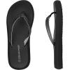 DREAM PAIRS Women’s Arch Support Flip Flops, Comfortable Soft Cushion Thong Sandals for Summer Beach Daily Casual Wear(Black)
