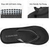 DREAM PAIRS Women’s Arch Support Flip Flops, Comfortable Soft Cushion Thong Sandals for Summer Beach Daily Casual Wear(Black)