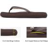 DREAM PAIRS Women’s Arch Support Flip Flops, Comfortable Soft Cushion Thong Sandals for Summer Beach Daily Casual Wear(Brown)