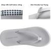 DREAM PAIRS Women’s Arch Support Flip Flops, Comfortable Soft Cushion Thong Sandals for Summer Beach Daily Casual Wear(Grey)