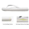 DREAM PAIRS Women’s Arch Support Flip Flops, Comfortable Soft Cushion Thong Sandals for Summer Beach Daily Casual Wear(White)