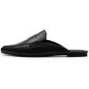 DREAM PAIRS Women’s Flat Mules Buckle Pointed Toe Backless Slip on Slides Loafer Shoes(Black)