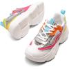 DREAM PAIRS Women’s Platform Chunky Fashion Sneakers Jaxon Walking Lace-Up Comfortable Dad Sneakers Workout Sport Work Casual Tennis Shoes(Bright Multi)
