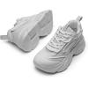 DREAM PAIRS Women’s Platform Chunky Fashion Sneakers Jaxon Walking Lace-Up Comfortable Dad Sneakers Workout Sport Work Casual Tennis Shoes(Grey)