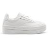 DREAM PAIRS Women’s Platform Sneakers Walking Val Tennis Lace-Up Comfortable Casual Fashion Sneakers Shoes.(White)