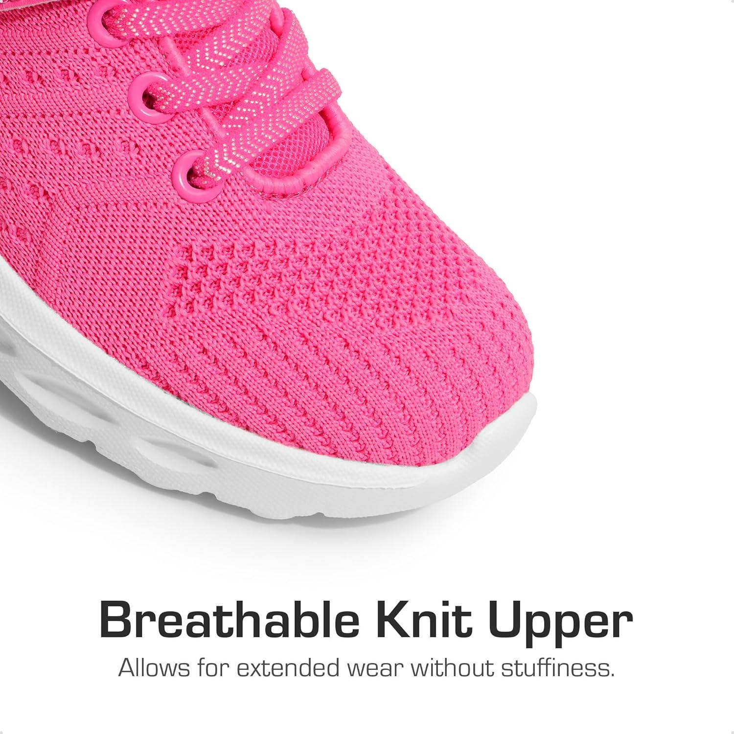 imageDREAM PAIRS Boys Girls Shoes Kids Tennis Footwear EZOns GoGetters Running Athletic School Sneakers for LittleBig KidHot Pink