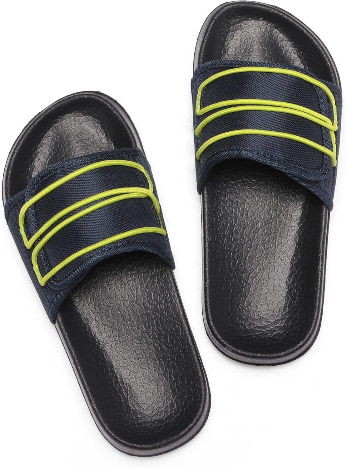 imageDREAM PAIRS Boys Girls Slides Sandals Hook and Loop Slip On Summer Beach Water Shoes ToddlerLittle Kids