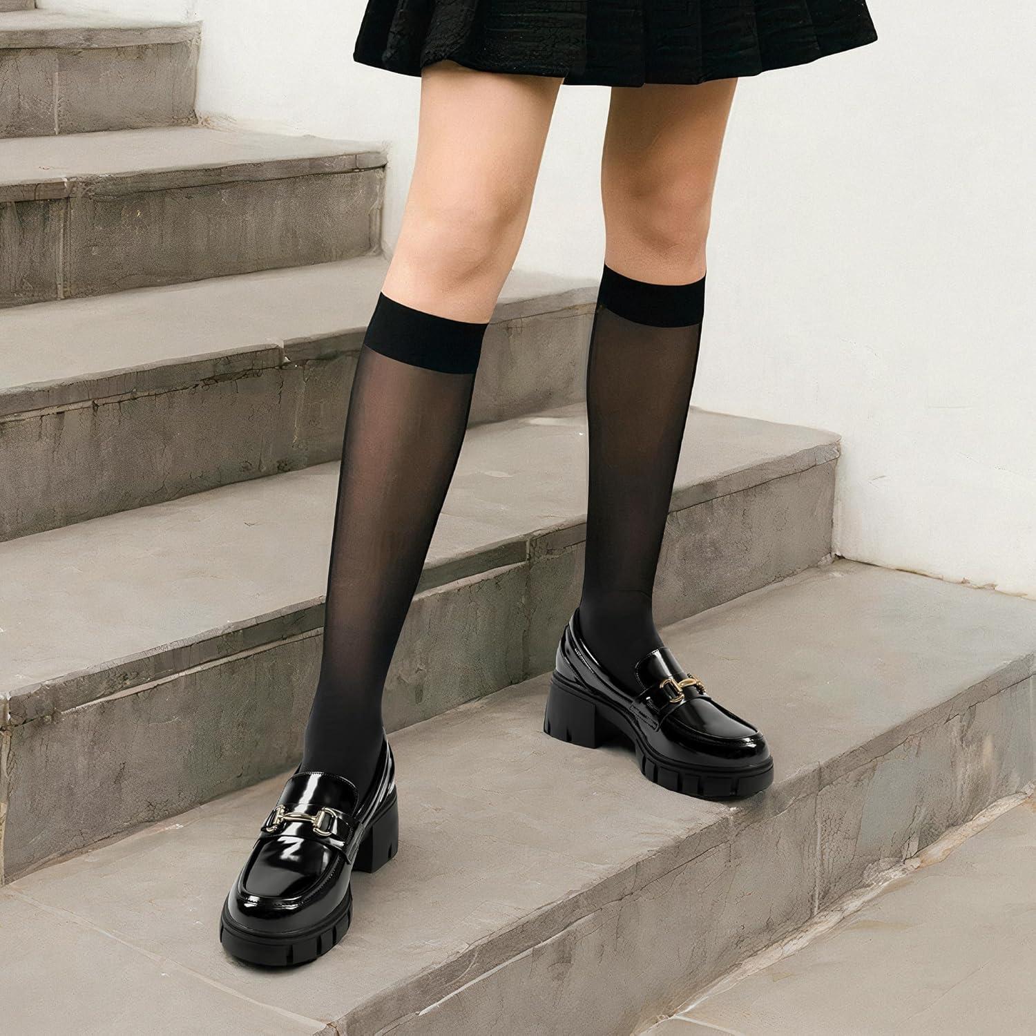 imageDREAM PAIRS Loafers for Women Platform Chunky Loafers Slip On Casual ShoesBlackpat