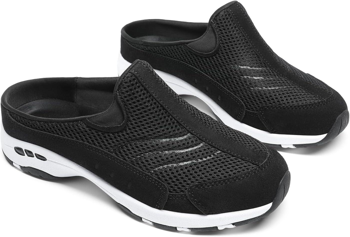 imageDREAM PAIRS Mules for Women Sneakers Slip on Shoes for Women Walking ShoesBlack