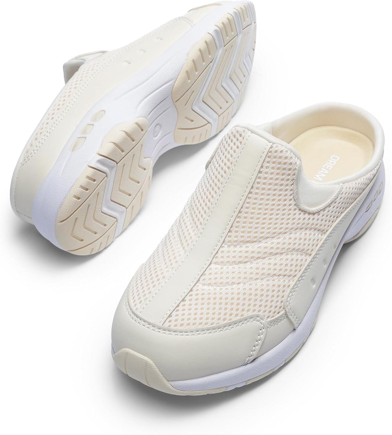 imageDREAM PAIRS Mules for Women Sneakers Slip on Shoes for Women Walking ShoesKhaki