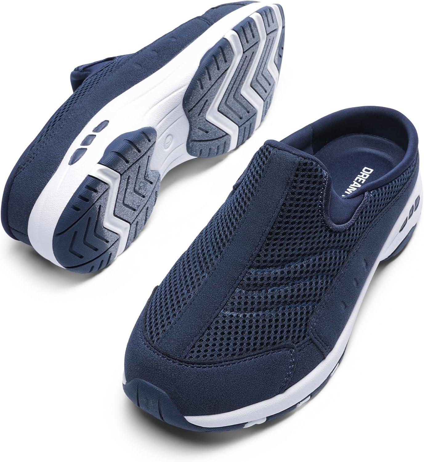 imageDREAM PAIRS Mules for Women Sneakers Slip on Shoes for Women Walking ShoesNavy