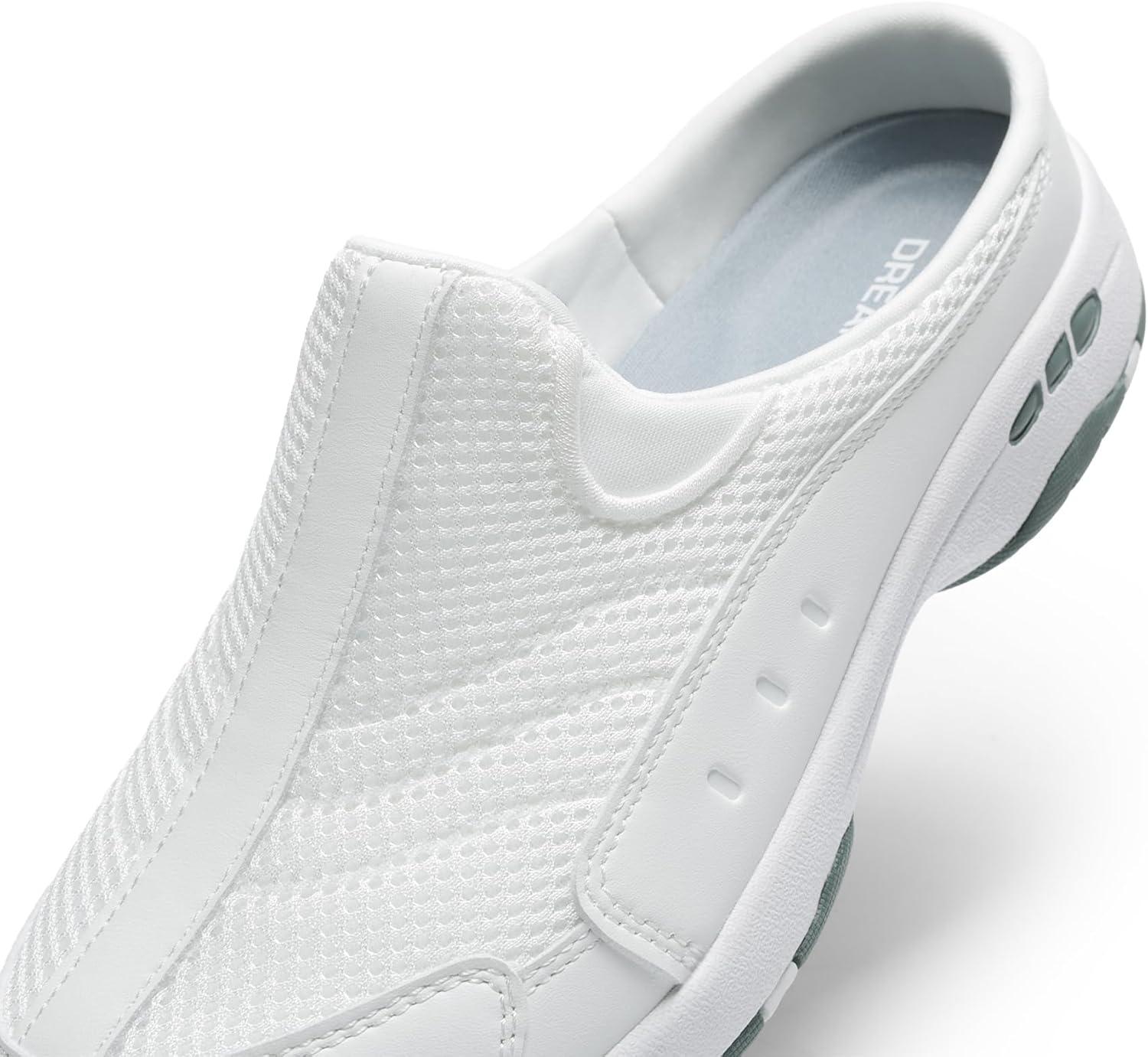 imageDREAM PAIRS Mules for Women Sneakers Slip on Shoes for Women Walking ShoesWhite