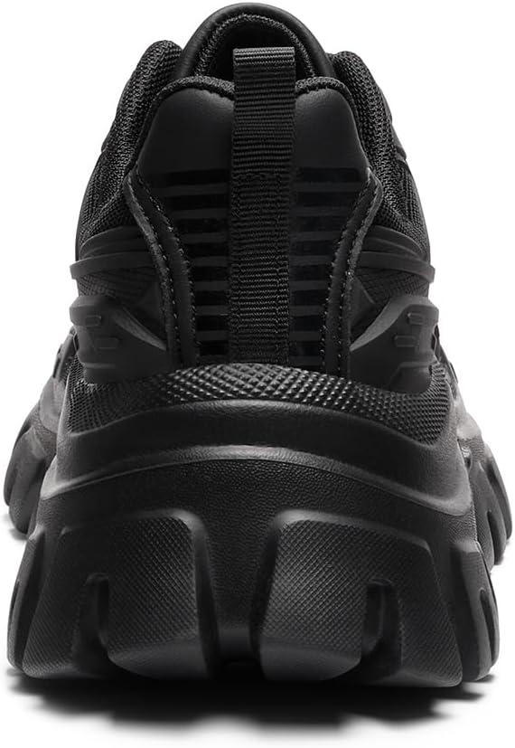 imageDREAM PAIRS Women Chunky Fashion Sneakers Platform Bold LaceUp Comfortable SneakersBlackbold