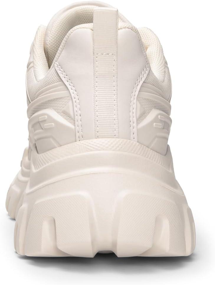 imageDREAM PAIRS Women Chunky Fashion Sneakers Platform Bold LaceUp Comfortable SneakersIvorybold