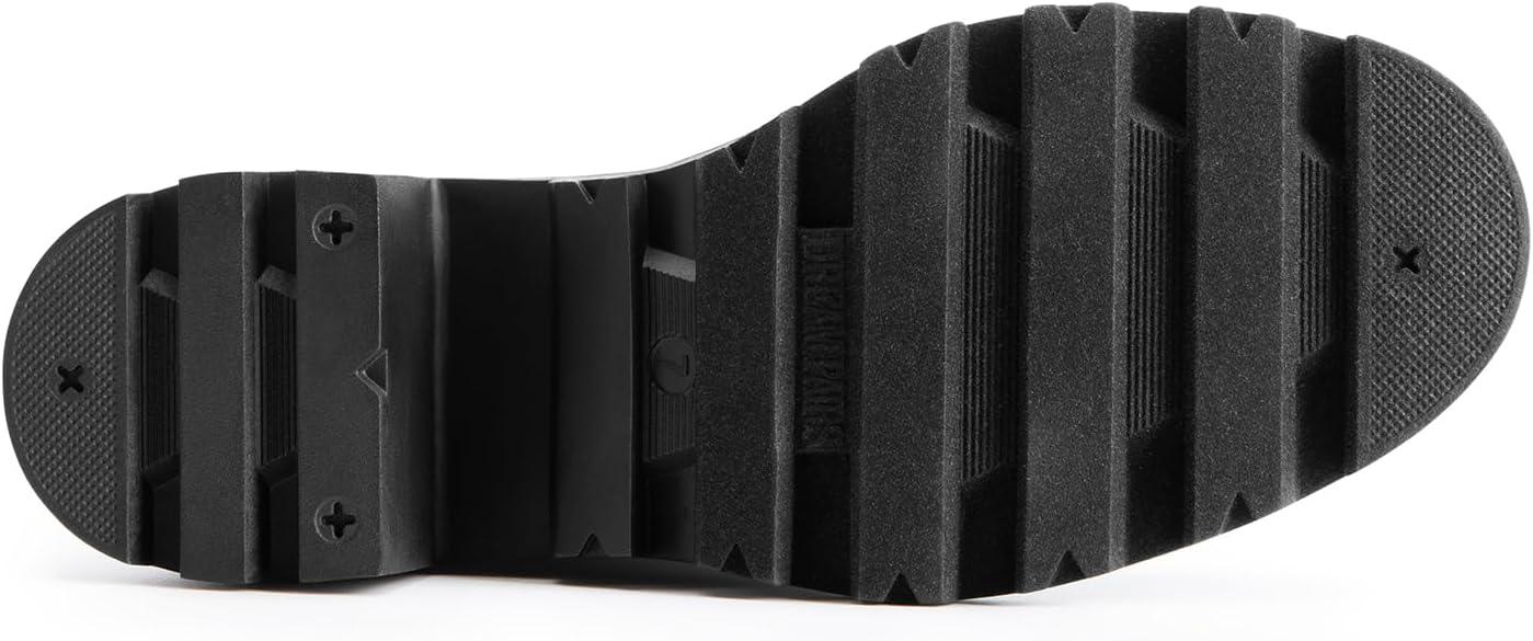 imageDREAM PAIRS Womens Knee High Boots Comfortable Platform Round Toe Stretch Boots for WomenBrownpu