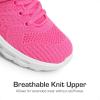 DREAM PAIRS Boys Girls Shoes Kids Tennis Footwear EZ-Ons GoGetters Running Athletic School Sneakers for Little/Big Kid(Hot Pink)