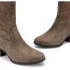 DREAM PAIRS Cowboy Boots for Women, Mid Calf Cowgirl Boots with Embroidery Round Toe Western Chunky Low Heel Shoes(Camel)