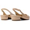 DREAM PAIRS Kitten Slingback Low Block Heels for Women Pointed Closed Toe Business Dress Shoes Wedding Party Comfortable Pumps Shoes(Nude)