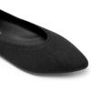 DREAM PAIRS Pointed Toe Flats for Women, Comfortable Dressy Knit Ballet Flats with Arch Support, Women’s Dress Shoes for Work Office Business Casual Travel(Black)